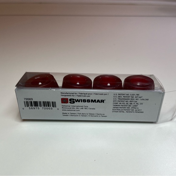 Swissmar wine stoppers. 4 pack. Never used and in unopened pack. Color: Burgundy - Picture 3 of 7